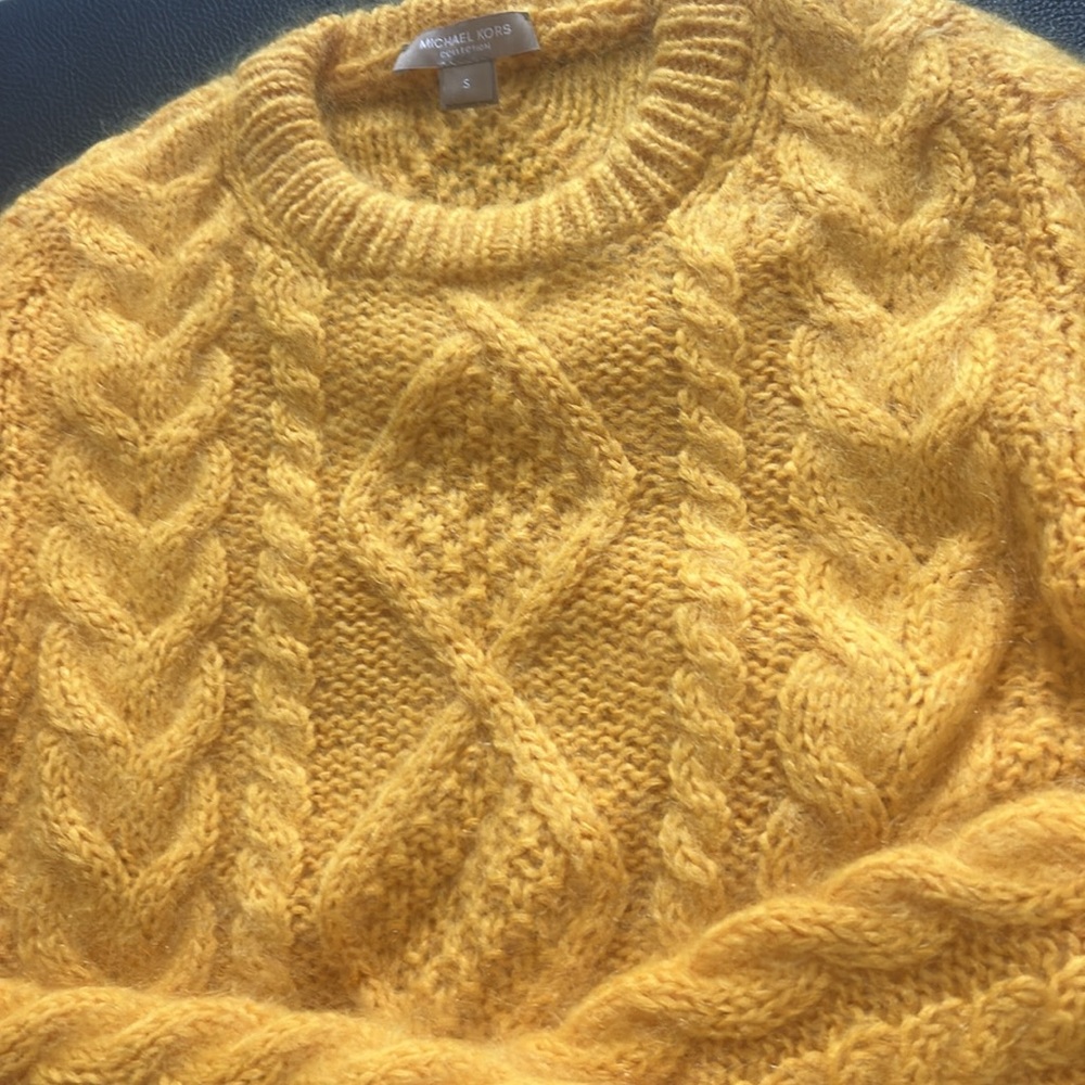 Michael Kors Golden Cable Knit Sweater - Picture 3 of 4